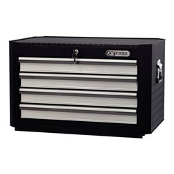 KS Tools MASTERline Werkstattwagenaufsatz,mit 4 Schubladen schwarz/silber