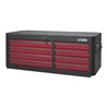 KS Tools MASTERline Großraum-Werkstattwagenaufsatz, mit 8 Schubladen schwarz/rot