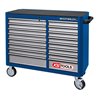 KS Tools MASTERline Großraum-Werkstattwagen, mit 16 Schubladen blau/silber
