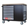 KS Tools MASTERline Werkstattwagen mit 11 Schubladen + 2 Regalböden schwarz/silber