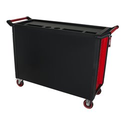 KS Tools RACINGline SCHWARZ/ROT Werkstattwagen mit 7 Schubladen und 1 Tür