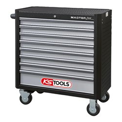 KS Tools MASTERline Werkstattwagen mit 8 Schubladen XL,schwarz/silber