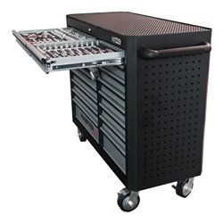 KS Tools MASTERline Werkstattwagen XXL, mit 16 Schubladen schwarz/silber
