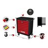 KS Tools ECOline SCHWARZ/ROT Werkstattwagen mit 7 Schubladen