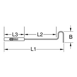 KS Tools Demontagekeil, 600mm