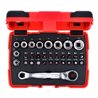 KS Tools 1/4' + 11 mm Durchgangs-Steckschlüssel- und Bit-Satz, 31-tlg.