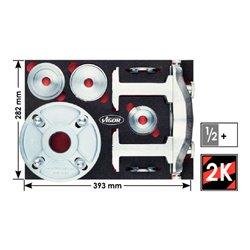 VIGOR Universal Kompaktradlager De- / Montage-Satz V4923 Anzahl Werkzeuge: 21
