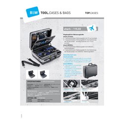 B&W Werkzeugkoffer shark modul (flugtauglich)