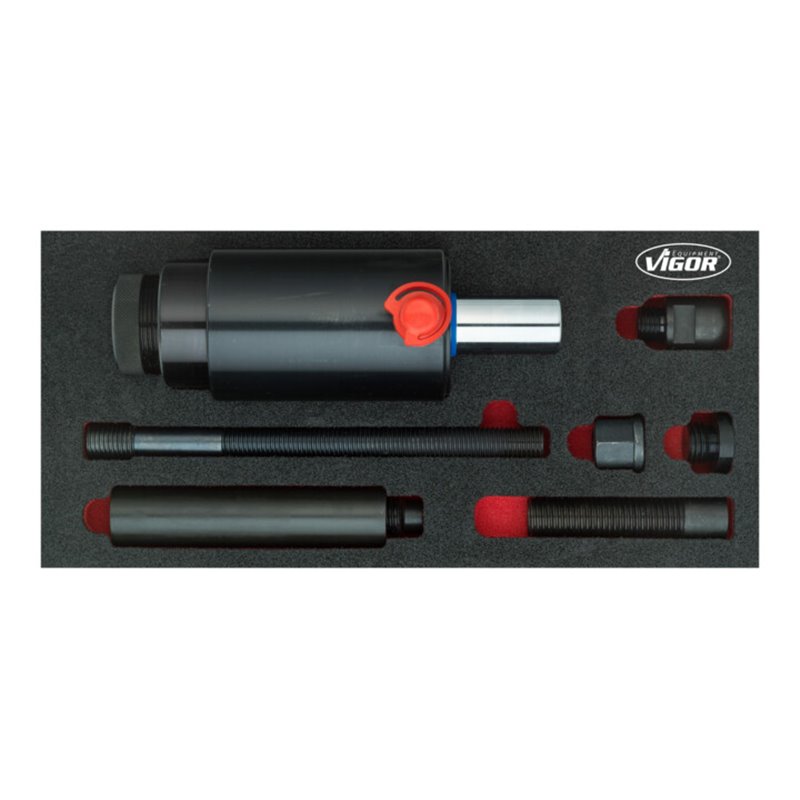 VIGOR Druck- und Zug- Hydraulikzylinder 18t V5064 Anzahl Werkzeuge: 10