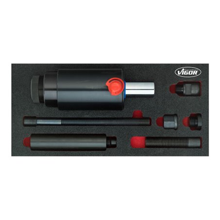 VIGOR Druck- und Zug- Hydraulikzylinder 18t V5064 Anzahl Werkzeuge: 10