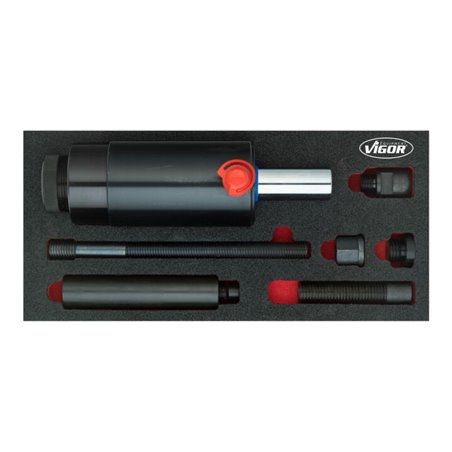 VIGOR Druck- und Zug- Hydraulikzylinder 22t V5058 Anzahl Werkzeuge: 10