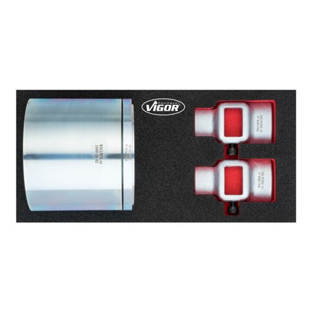 VIGOR Lager-Nabenschalen-Satz inklusive Radlagerfixierung V4908 Anzahl Werkzeuge: 4
