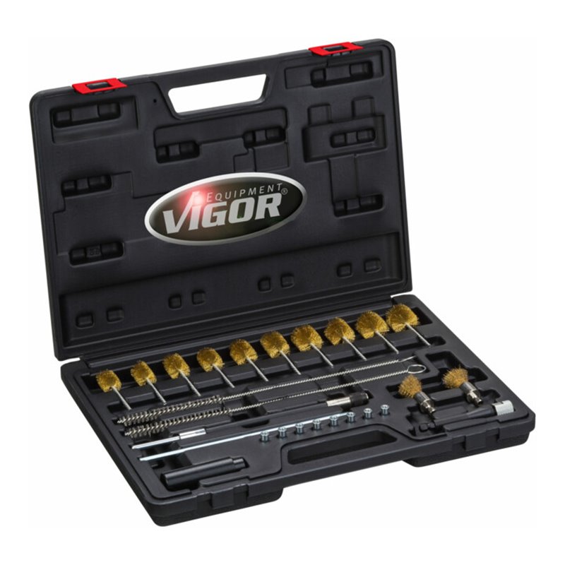 VIGOR Injektorschacht Bürsten-Satz V4943 Anzahl Werkzeuge: 26