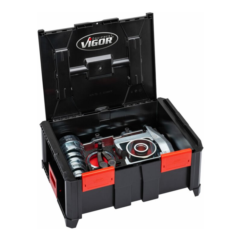 VIGOR Multibox V4700-XL mit Universal Radnaben-Demontage-Satz V5128 Anzahl Werkzeuge: 23