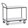 fetra ESD-Tischwagen 300 kg, mit 2 Böden, elektrisch leitfähige Ausführung