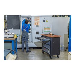 VIGOR Fahrwerk-Werkstattwagen mit Sortiment V5160 Gesamtlänge: 907 mm Anzahl Werkzeuge: 66