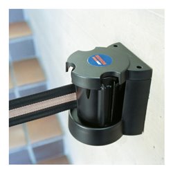 Moravia Wandgurt MORION schwarz/silber/schwarz Gurtlänge 3000 mm