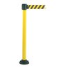 Moravia Gurtpfosten Alu gelb schwarz/gelb schraffiertes Band Länge 3000 mm, 60 x 895 mm