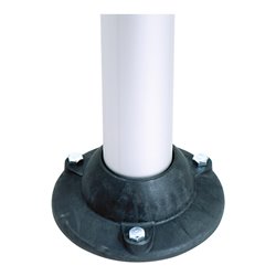 Moravia Gurtpfosten Alu gelb schwarz/gelb schraffiertes Band Länge 3000 mm, 60 x 895 mm