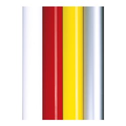 Moravia Gurtpfosten Alu gelb schwarz/gelb schraffiertes Band Länge 3000 mm, 60 x 895 mm