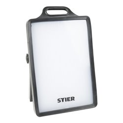 STIER SMD-LED Baustrahler, 50 W, 4000 Lumen, mit 2 Schuko-Steckdosen