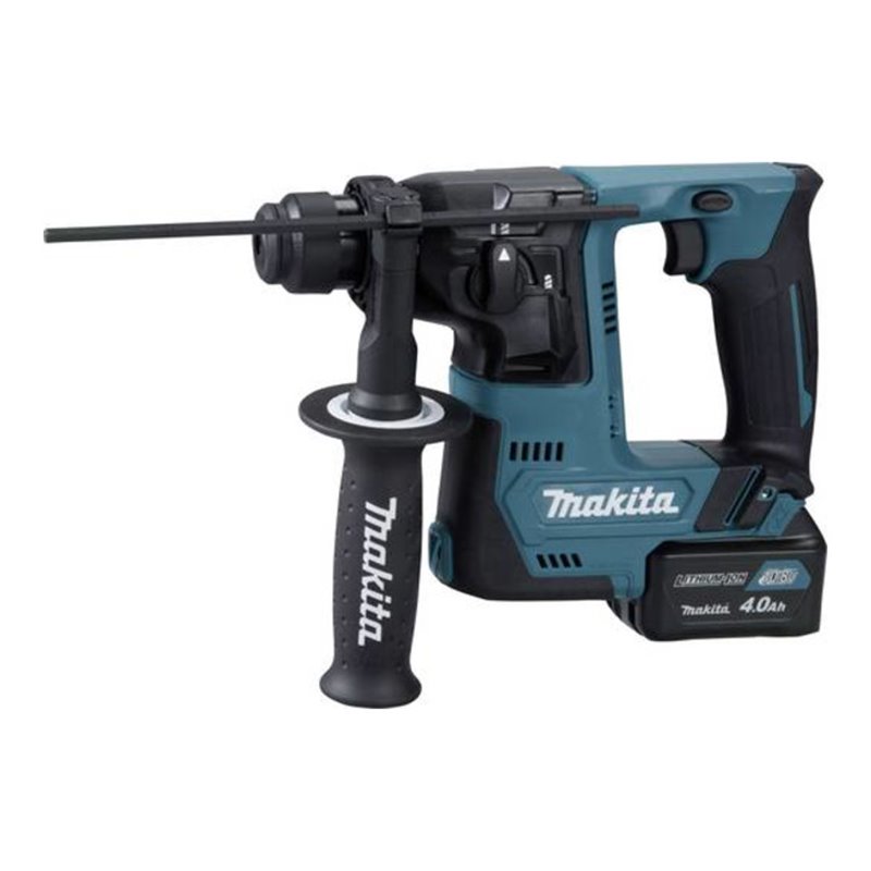 Makita Akku-Bohrhammer für SDS-PLUS 10,8 V / 4,0 Ah, 2 Akkus + Ladegerät im MAKPAC HR140DSMJ