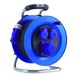 HEDI Kunststoff-Kabeltrommel Professional, Camping-Ausführung, 40 m, IP44