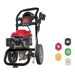 Scheppach Benzin-Hochdruckreiniger HCP2600 inkl. Fahrvorrichtung, 5 Düsenaufsätze, Reinigungslanze & 7,5  m Hochdruckschlauch