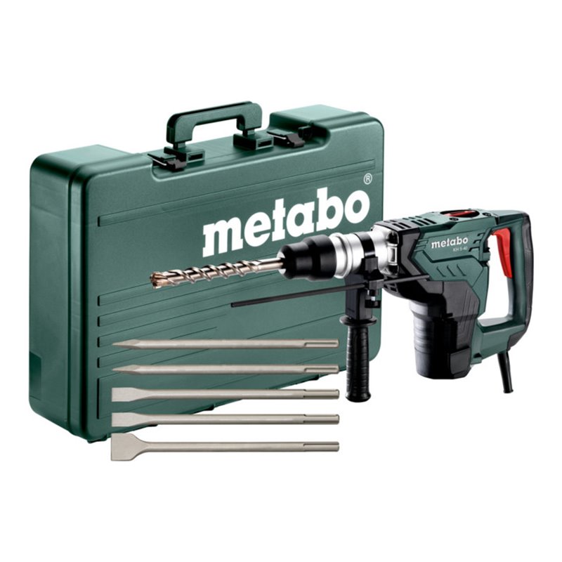 Metabo Kombihammer KH 5-40 Set mit 5-teiligem Meißelsatz