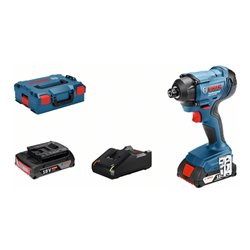 Bosch Akku-Drehschlagschrauber GDR 18V-160 mit 2 x 2,0 Ah Li-Ion Akku L-BOXX