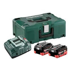 Metabo Basis Set 2 x LiHD 8.0 Ah + metaBOX 145