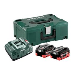 Metabo Basis Set 2 x LiHD 8.0 Ah + metaBOX 145