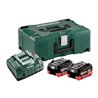Metabo Basis Set 2 x LiHD 8.0 Ah + metaBOX 145