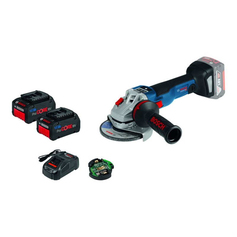 Bosch Akku-Winkelschleifer GWS 18V-125 SC, mit 2 x Akku ProCORE18V 7,0 Ah, L-BOXX