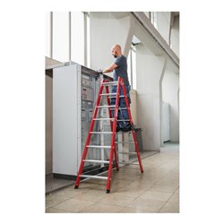 MUNK Kunststoff-Stehleiter beidseitig begehbar