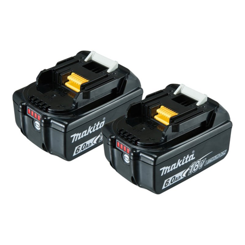 Makita Akku Twinpack BL1860B Li 18,0V 6.0Ah 197428-2