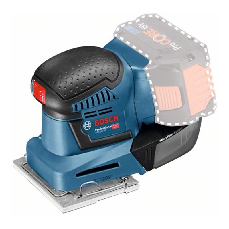 Bosch Akku-Schwingschleifer GSS 18V-10 Solo Version