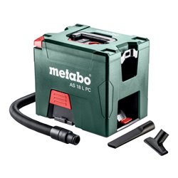 Metabo Akku-Sauger AS 18 L PC mit manueller Filterreinigung Karton 18V 2x5.2Ah Li-Power + ASC 55