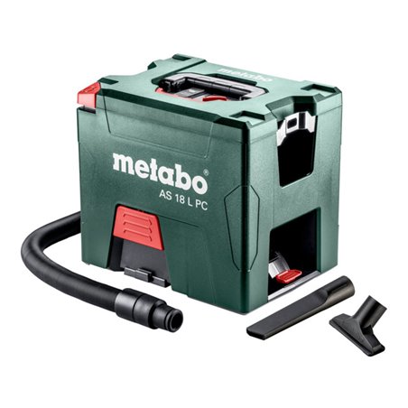 Metabo Akku-Sauger AS 18 L PC mit manueller Filterreinigung Karton 18V 2x5.2Ah Li-Power + ASC 55