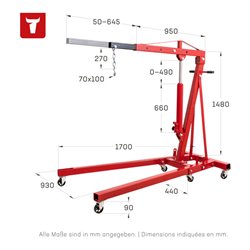 STIER Werkstattkran, 2 Tonnen
