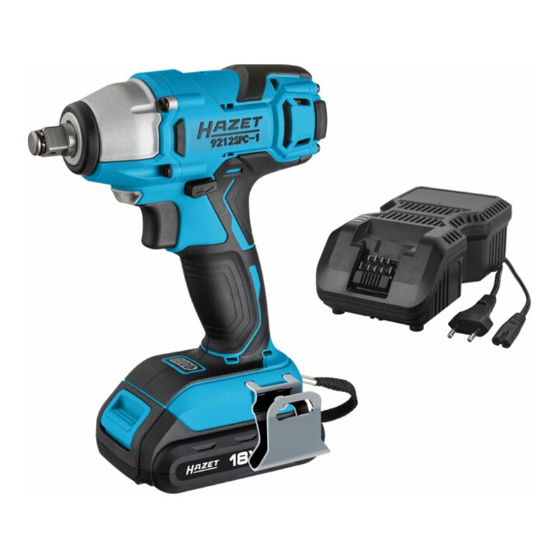 HAZET Akku-Schlagschrauber-Satz 18 V 9212SPC-1, 260 Nm Lösemoment, 12,5 mm Vierkant massiv (1/2 Zoll)