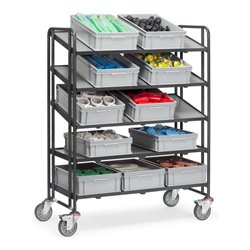 fetra Eurokastenwagen 1384/7016 mit Böden Grey Edition