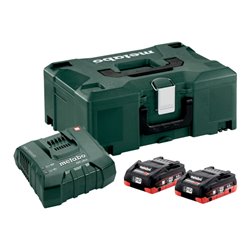 Metabo Basis-Set 2 x LiHD 4.0 Ah + metaBOX 145