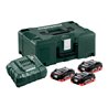 Metabo Basis Set 3 x LiHD 4.0 Ah + metaBOX 145