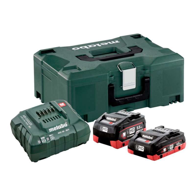 Metabo Basis-Set LiHD 1 x 4.0 Ah + 1 x 5.5 Ah + metaBOX 145