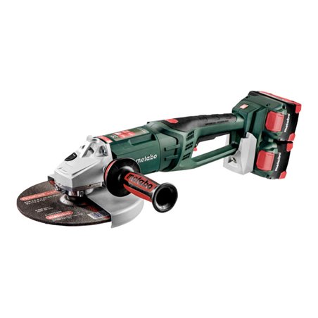 Metabo Akku-Winkelschleifer WPB 36-18 LTX BL 230 Kunststoffkoffer 18V 4x8Ah LiHD + ASC 145 Duo