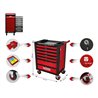 KS Tools RACINGline+ SCHWARZ/ROT Werkstattwagen mit 7 Schubladen