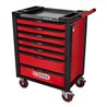 KS Tools RACINGline+ SCHWARZ/ROT Werkstattwagen mit 7 Schubladen