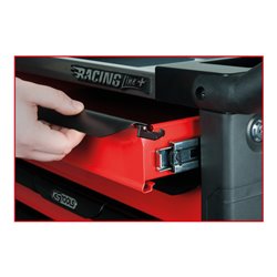 KS Tools RACINGline+ SCHWARZ/ROT Werkstattwagen mit 7 Schubladen