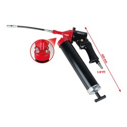 KS Tools Druckluft-Fettpresse für hubweise und dauerhafte Fettförderung